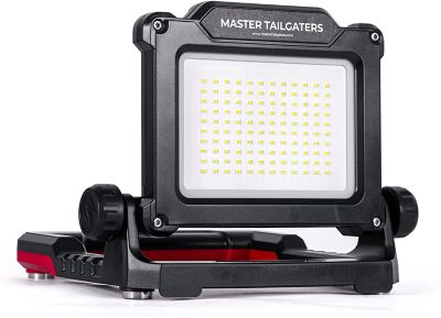 Master Tailgaters Flud - Magnetic LED Work Flood Light with 3 Brightness Settings - Compatible with Makita 18V Battery, ML-FMA04