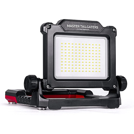 Master Tailgaters Flud - Magnetic LED Work Flood Light with 3 Brightness Settings - Compatible with Makita 18V Battery, ML-FMA04