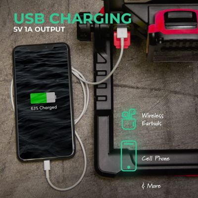 Image showing  Flud - Magnetic LED Work Flood Light with 3 Brightness Settings - Compatible with Makita 18V Battery, ML-FMA04