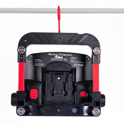 Image showing  Pulse - Magnetic LED Work Flood Light with Flashing Red Light Compatible with Milwaukee 18V Battery, ML-FMI07R