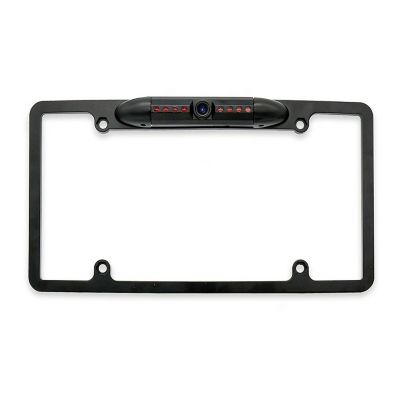 Master Tailgaters Metal License Plate Frame with Camera and Ir LED Night Vision for Front Or Back License Plate