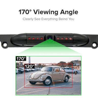 Image showing  Metal License Plate Frame with Camera and Ir LED Night Vision for Front Or Back License Plate