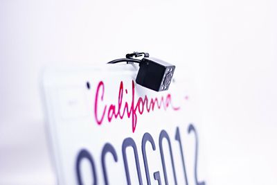 Image showing  Small License Plate Frame with Camera and Ir LED Night Vision for Front Or Back License Plate