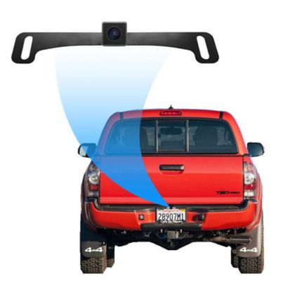 Image showing  Small License Plate Frame with Camera for Front Or Back License Plate