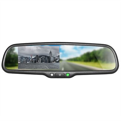 Master Tailgaters Full Rear View Mirror with 4.3 in. Lcd for Camera Display