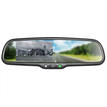 Master Tailgaters Full Rearview Mirror with 4.3" LCD for Camera Monitor Backup Cameras & Dash Cams