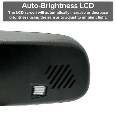 Image showing  Full Rear View Mirror with Wireless Transmitter and 4.3 in. Lcd for Camera Display