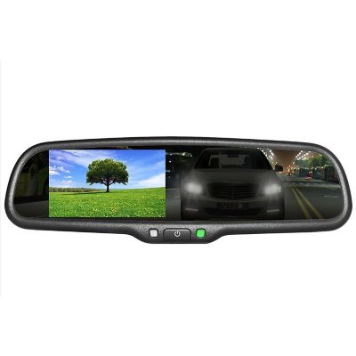 Master Tailgaters Auto Dimming Full Rear View Mirror with 4.3 in. Lcd for Camera Video Display
