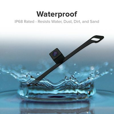 Image showing  480x272 Full Rear View Mirror with 4.3 in. LCD for Camera Display and Backup Camera Kit