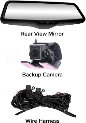 Image showing 5 th Master Tailgaters Rear View Mirror with 10 in. LCD, 1080p Built-In Dash Cam, AHD Backup Camera and Parking Mode