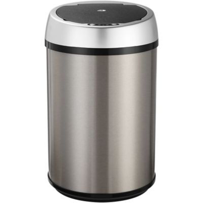 Hanover 12-Liter / 3.1 gal. Trash Can with Sensor Lid in Stainless Steel, HTRASH12L-6