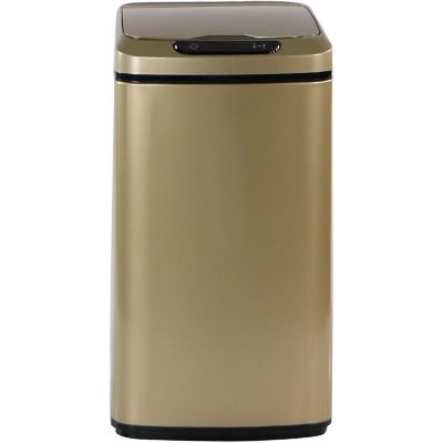 Hanover 9-Liter / 2.3 gal. Trash Can with Sensor Lid in Gold, HTRASH9L-3