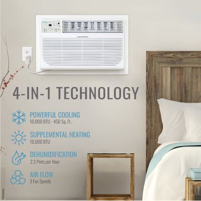 Image showing 5 th Keystone 10,000 BTU 230 V Through-the-Wall Air Conditioner with 10,600 BTU Supplemental Heat Capability