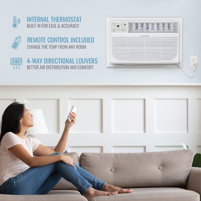 Image showing 7 th Keystone 10,000 BTU 230 V Through-the-Wall Air Conditioner with 10,600 BTU Supplemental Heat Capability
