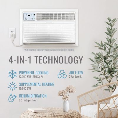 Image showing  12,000 BTU 230V Through-the-Wall Air Conditioner with 10,600 BTU Supplemental Heat Capability