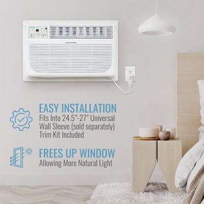 Image showing  230 V Through-the-Wall Air Conditioner with 10,600 BTU Supplemental Heat, 700 sq. ft., 14,000 BTU