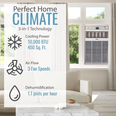 Image showing  115V Slider/Casement Window Air Conditioner, 450 sq. ft., 10,000 BTU