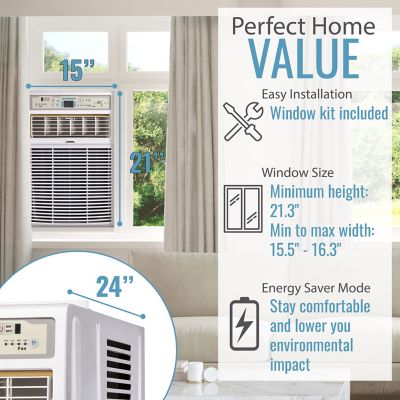 Image showing  115V Slider/Casement Window Air Conditioner, 450 sq. ft., 10,000 BTU