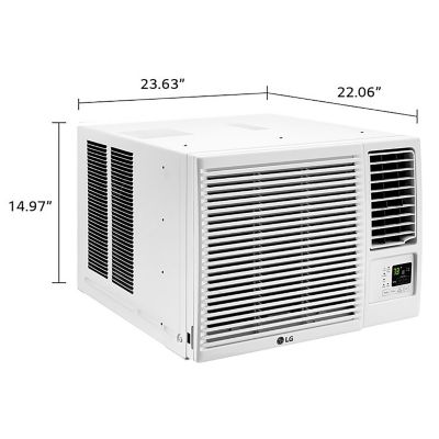 Image showing  230V Window Air Conditioner with Supplemental Heat, 575 sq. ft., 11,700/12,200 BTUs