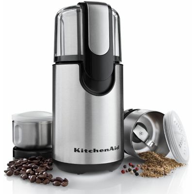 Image showing  Blade Coffee and Spice Grinder with Separate Grinding Bowls/Blades in Onyx Black, BCG211OB