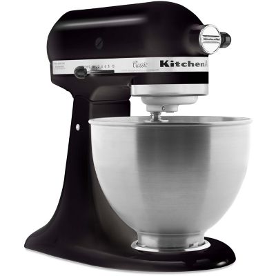 Image showing 7 th KitchenAid 10-Speed Tilt-Head Stand Mixer in Onyx Black, K45SSOB