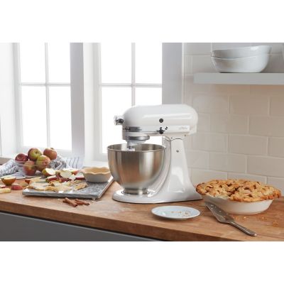 Image showing  10-Speed Tilt-Head Stand Mixer in White, K45SSWH