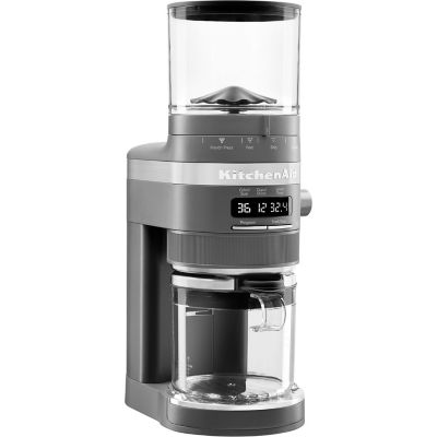 Image showing  Burr Coffee Grinder, Matte Charcoal Gray