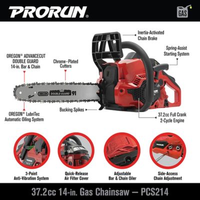 Image showing  14 in. 37.2 cc Gas Chainsaw