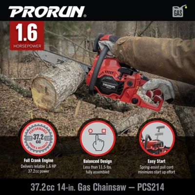 Image showing 5 th PRORUN 14 in. 37.2 cc Gas Chainsaw