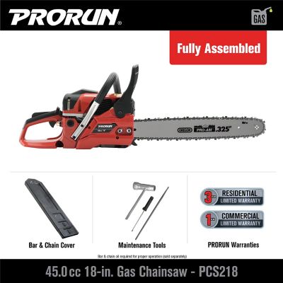 Image showing  18 in. 45cc Gas Chainsaw