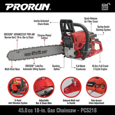Image showing  18 in. 45cc Gas Chainsaw