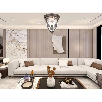 Image showing 8 th SUPERHUNTER Flush-Mount Ceiling Light, 11 in., Oil-Rubbed Bronze