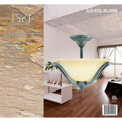 Image showing  Semi-Flush Mount Ceiling Light, JLB-EDL-EL0069