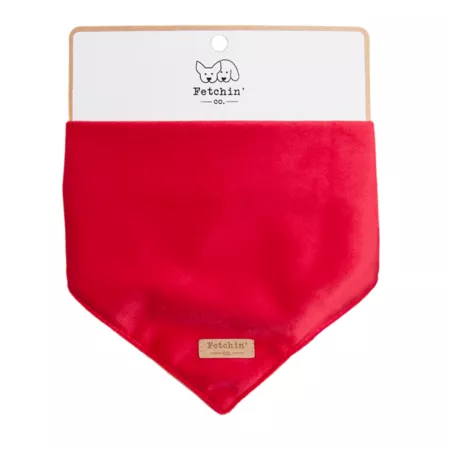 Fetchin' Co Red Velvet Pet Bandana Dog Bandanas Ties & Accessories