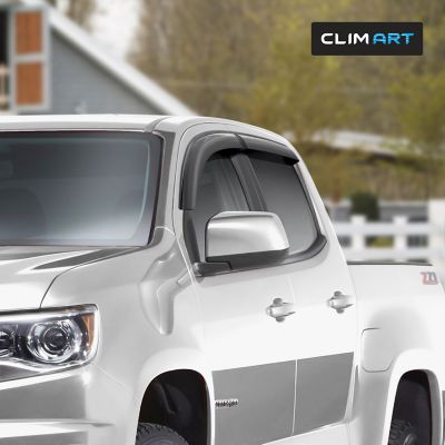 Image showing  Tape-On Window Deflectors Extra Durable for Chevy Colorado 15-22 Crew Cab, 415082