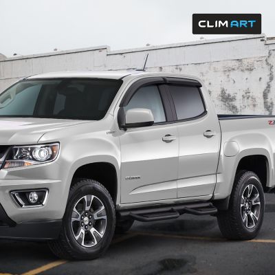 Image showing  Tape-On Window Deflectors Extra Durable for Chevy Colorado 15-22 Crew Cab, 415082