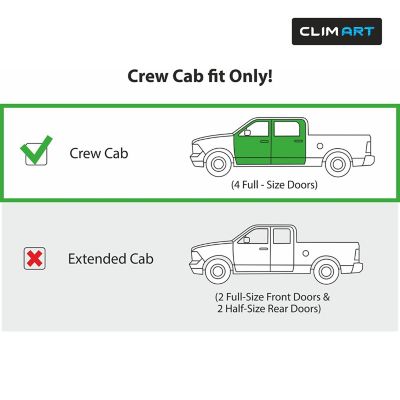 Image showing  Tape-On Window Deflectors Extra Durable for Chevy Colorado 15-22 Crew Cab, 415082