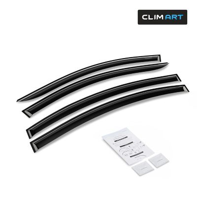 CLIM ART Tape-On Window Deflectors Extra Durable for Chevy Cruze 11-15 Sedan
