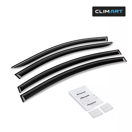 CLIM ART Extra Durable Taped Window Deflectors for 11-15 Chevy Cruze Sedan Window Deflectors