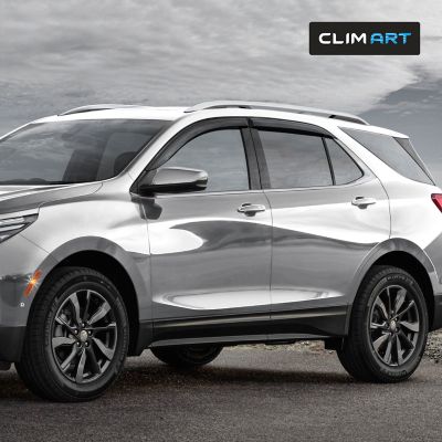 Image showing  Tape-On Window Deflectors Extra Durable for Chevy Equinox 18-23