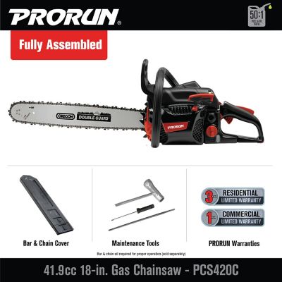 Image showing  18 in. 42cc Gas Commercial Chainsaw