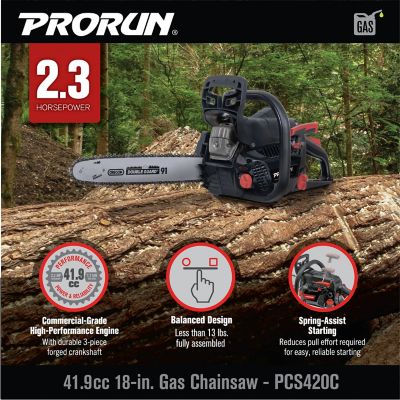 Image showing  18 in. 42cc Gas Commercial Chainsaw