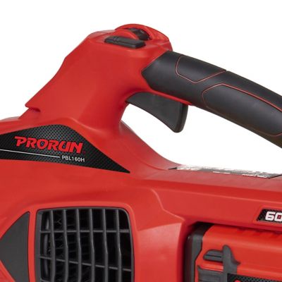Image showing 9 th PRORUN 190 MPH/680 CFM 60V Cordless Handheld Leaf Blower, Battery and Charger Included