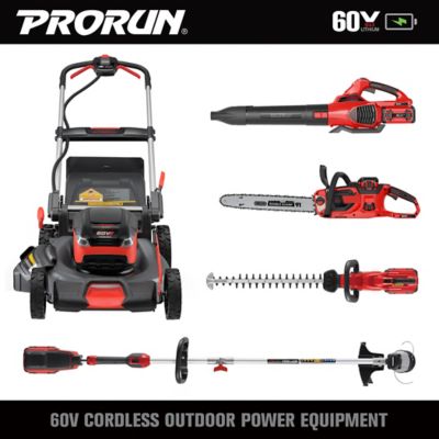 Image showing 6 th PRORUN 16 in. 60V Cordless Chainsaw, Battery and Charger Included