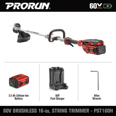 Image showing  17 in. 60V Straight Shaft Cordless String Trimmer, Battery and Charger Included