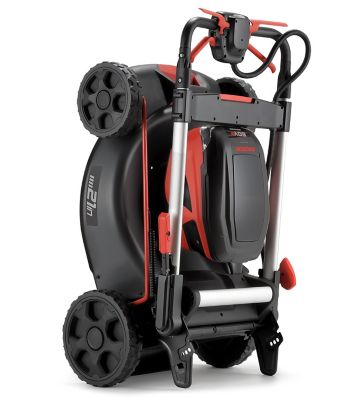 Image showing 8 th PRORUN 21 in. 60V Steel Deck Brushless Cordless Self-Propelled Lawn Mower with 5.0 Ah Battery and Charger