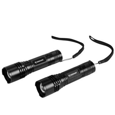 JobSmart 500-Lumen Aluminum LED Flashlights, 2-Pack