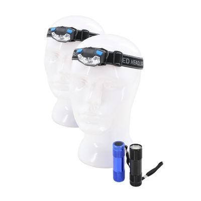 Image showing  100-Lumen Flashlight and Headlamp Set, 4-Pack