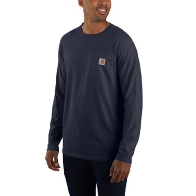 Image showing  Men's Force Relaxed Fit Midweight Long-Sleeve Pocket T-Shirt