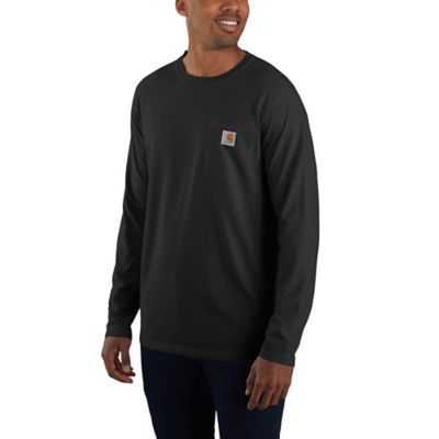 Image showing 1 th Carhartt Men's Force Relaxed Fit Midweight Long-Sleeve Pocket T-Shirt